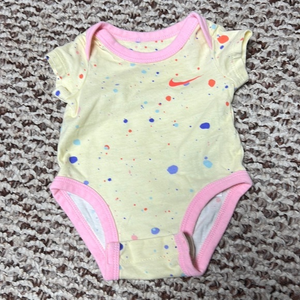 Nike Yellow and Pink Kids One Piece